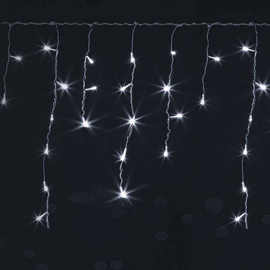 Brilagi - LED zewnętrzny łańcuch świąteczny 400xLED/8 trybów 23x0,6m IP44 zimna biel