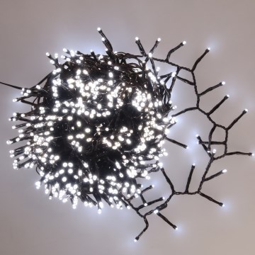BRILAGI - LED zewnętrzny łańcuch świąteczny 800 diod LED, 21 m, IP44, zimna biel