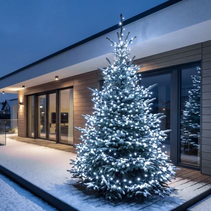 BRILAGI - LED zewnętrzny łańcuch świąteczny 800 diod LED, 21 m, IP44, zimna biel