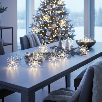 Brilagi - LED Zewnętrzny łańcuch świetlny 150 diod LED, 5 m, IP44, zimna biała, efekt fajerwerków