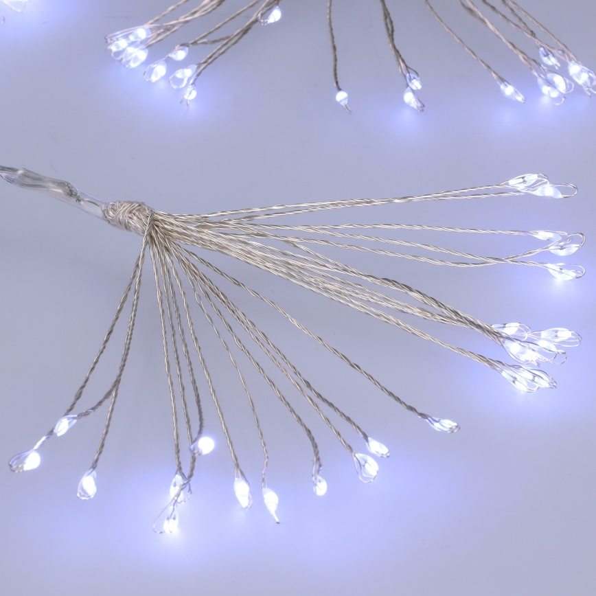 Brilagi - LED Zewnętrzny łańcuch świetlny 150 diod LED, 5 m, IP44, zimna biała, efekt fajerwerków