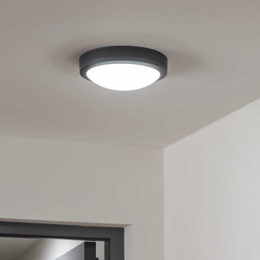 Brilagi - LED zewnętrzna lampa sufitowa LED/20W/230V śr. 23 cm IP54 antracyt