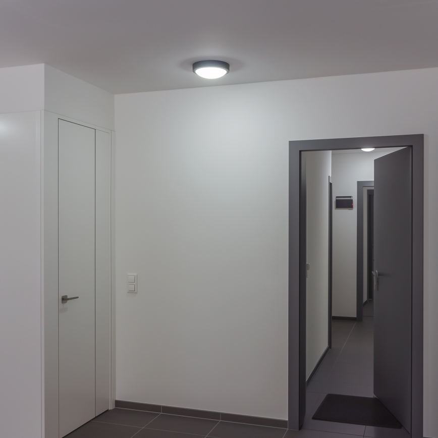 Brilagi - LED zewnętrzna lampa sufitowa LED/20W/230V śr. 23 cm IP54 antracyt