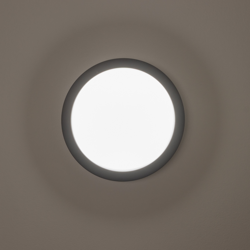 Brilagi - LED zewnętrzna lampa sufitowa LED/20W/230V śr. 23 cm IP54 antracyt