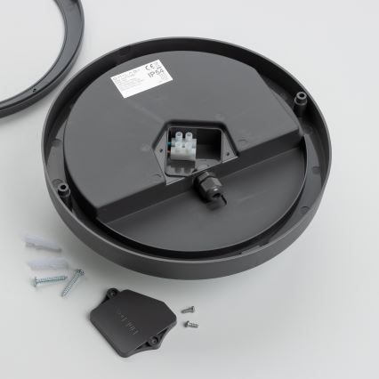 Brilagi - LED zewnętrzna lampa sufitowa LED/20W/230V śr. 23 cm IP54 antracyt