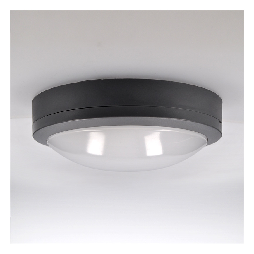 Brilagi - LED zewnętrzna lampa sufitowa LED/20W/230V śr. 23 cm IP54 antracyt