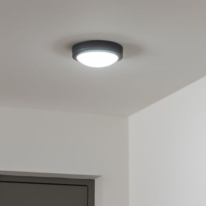 Brilagi - LED zewnętrzny plafon LED/13W/230V śr. 17 cm IP54 antracyt