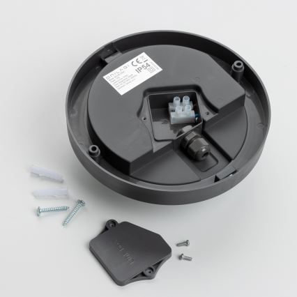 Brilagi - LED zewnętrzny plafon LED/13W/230V śr. 17 cm IP54 antracyt