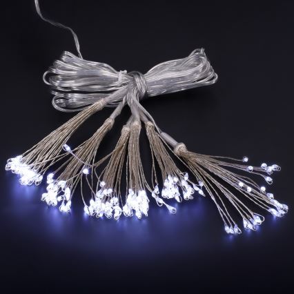 BRILAGI - LED zewnętrzny świąteczny łańcuch świetlny 150xLED 5m IP44 zimna biała efekt fajerwerków