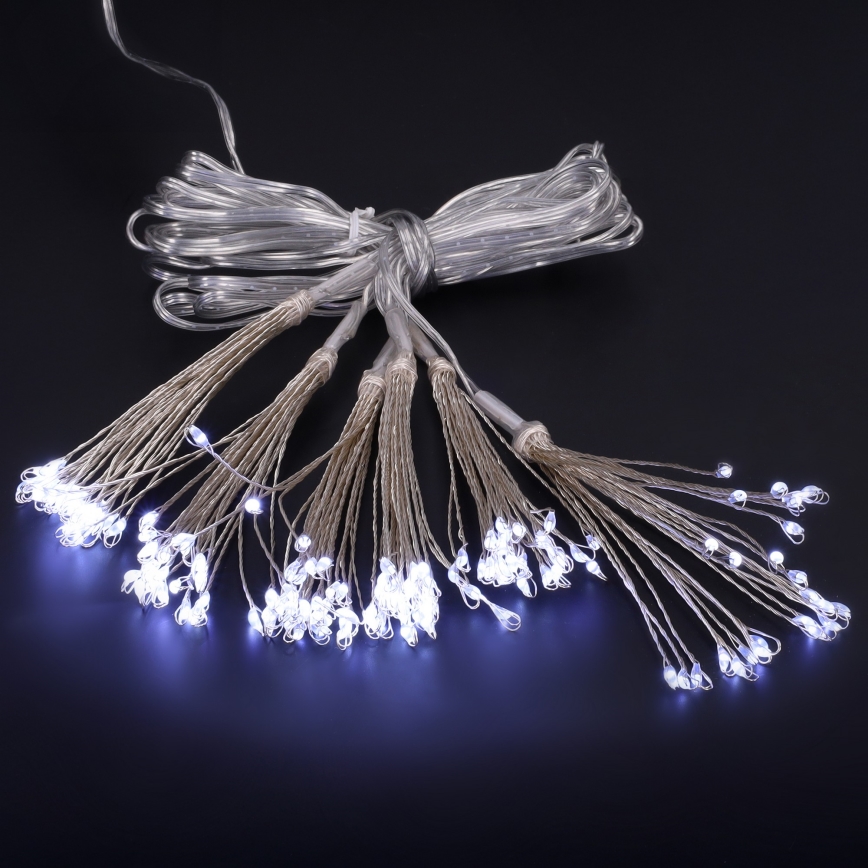 BRILAGI - LED zewnętrzny świąteczny łańcuch świetlny 150xLED 5m IP44 zimna biała efekt fajerwerków