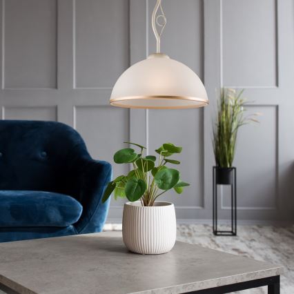 Brilagi - LED Żyrandol ANTICO 1xE27/60W/230V biały patyna