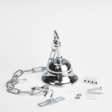 Brilagi - LED Żyrandol kryształowy na łańcuchu MOZART 5xE14/40W/230V chrom błyszczący