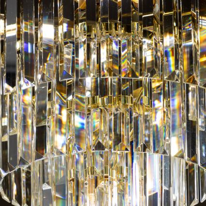 Brilagi - LED Żyrandol kryształowy na łańcuchu MOZART 5xE14/40W/230V złoty