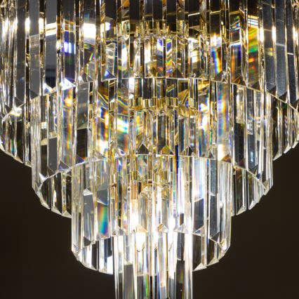 Brilagi - LED Żyrandol kryształowy na łańcuchu MOZART 5xE14/40W/230V złoty