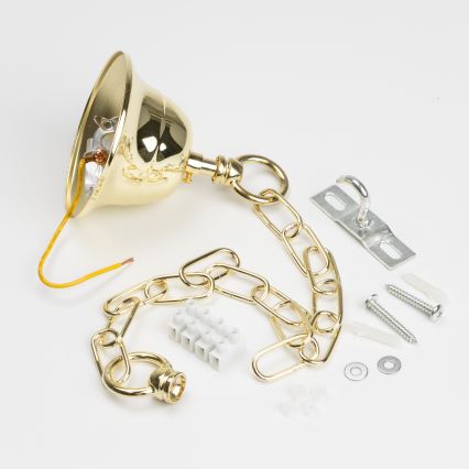 Brilagi - LED Żyrandol kryształowy na łańcuchu MOZART 5xE14/40W/230V złoty