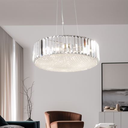 Brilagi - LED Żyrandol kryształowy na lince GLAMOUR 5xG9/42W/230V