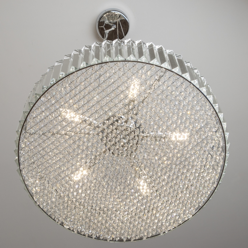 Brilagi - LED Żyrandol kryształowy na lince GLAMOUR 5xG9/42W/230V