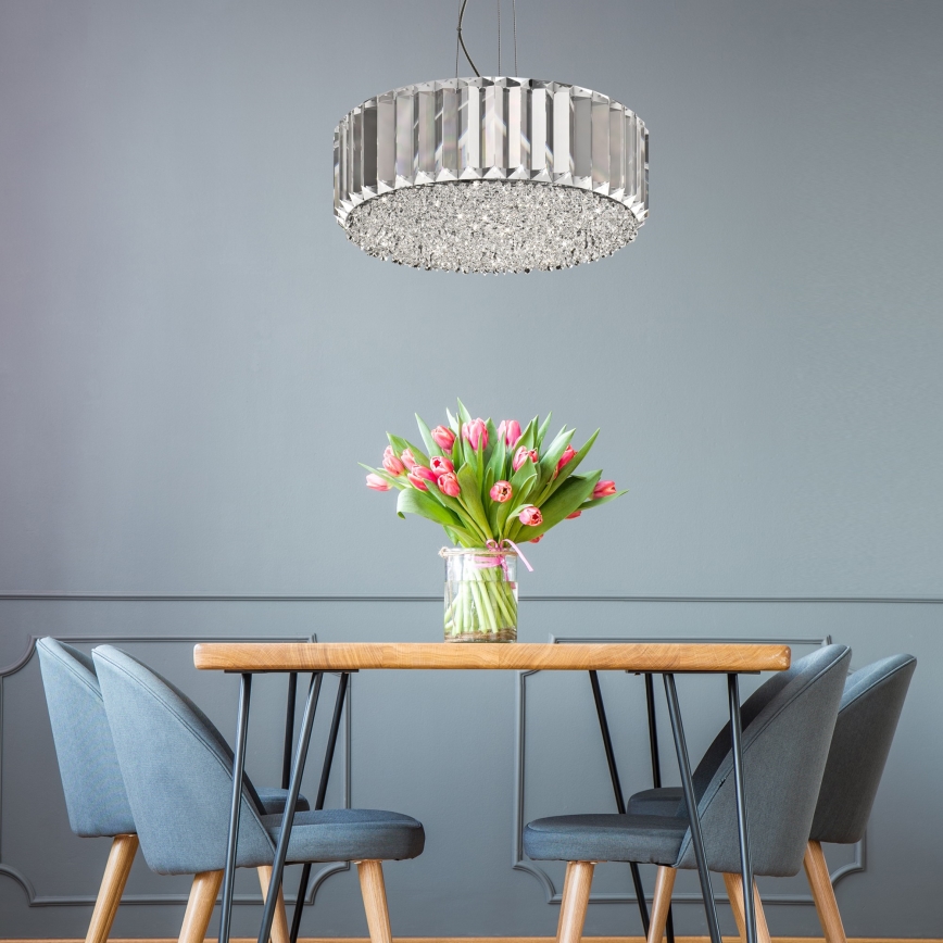 Brilagi - LED Żyrandol kryształowy na lince GLAMOUR 5xG9/42W/230V