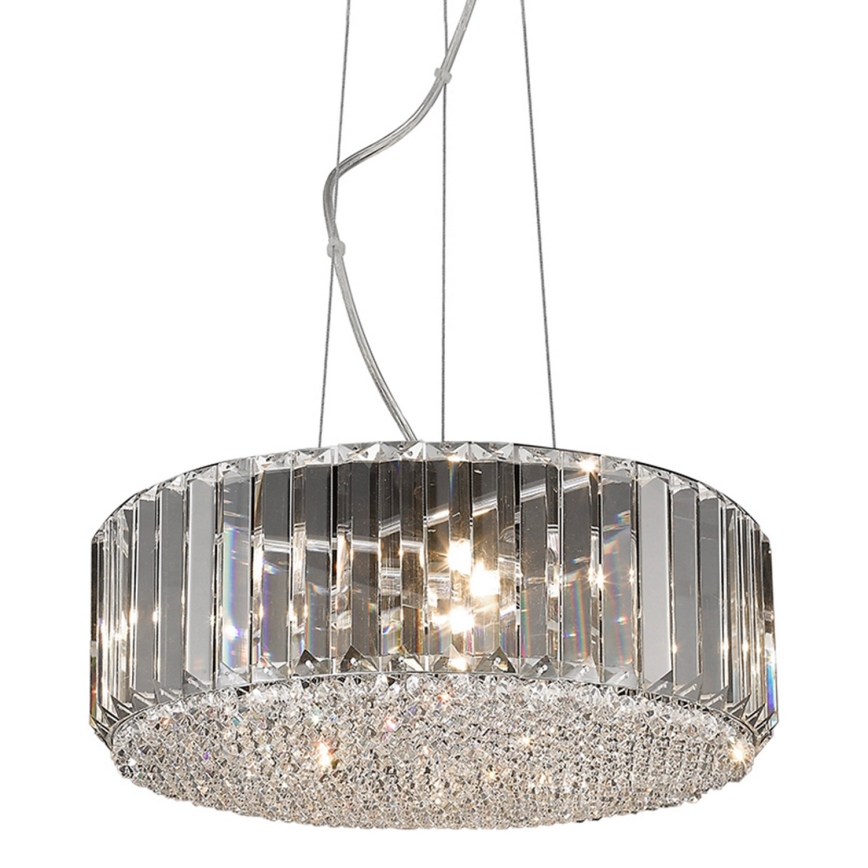 Brilagi - LED Żyrandol kryształowy na lince GLAMOUR 5xG9/42W/230V