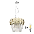 BRILAGI - LED Żyrandol kryształowy na lince MIRAGE 5xE14/40W/230V