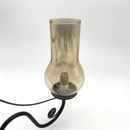 Brilagi - LED Żyrandol na łańcuchu COTTAGE 3xE14/40W/230V czarny/brązowy