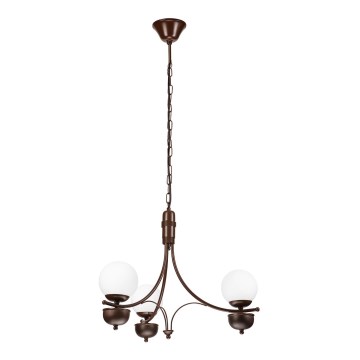Brilagi - LED Żyrandol na łańcuchu COTTAGE 3xG9/40W/230V dąb/biały