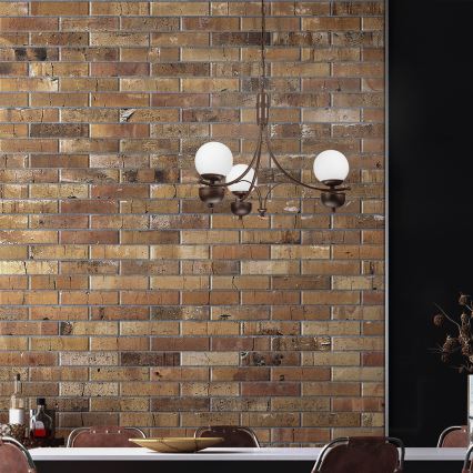 Brilagi - LED Żyrandol na łańcuchu COTTAGE 3xG9/40W/230V dąb/biały