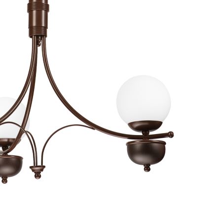 Brilagi - LED Żyrandol na łańcuchu COTTAGE 3xG9/40W/230V dąb/biały