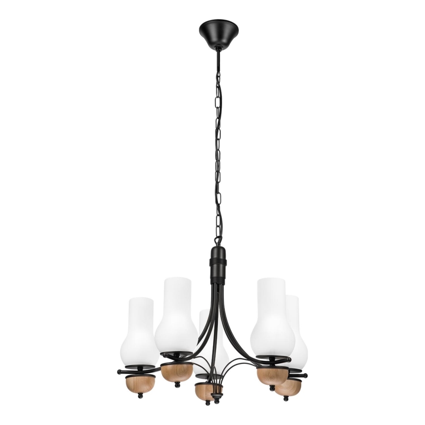 Brilagi - LED Żyrandol na łańcuchu COTTAGE 5xE14/40W/230V buk/biały