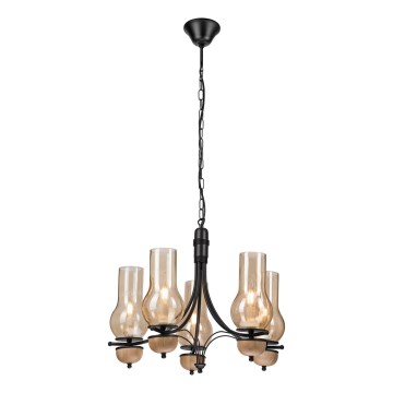 Brilagi - LED Żyrandol na łańcuchu COTTAGE 5xE14/40W/230V buk/brązowy
