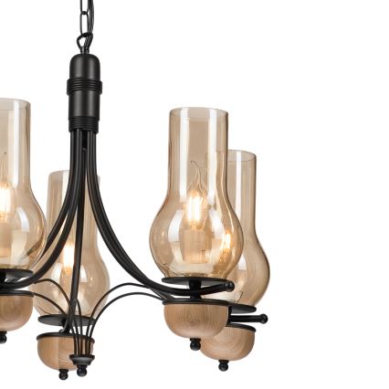 Brilagi - LED Żyrandol na łańcuchu COTTAGE 5xE14/40W/230V buk/brązowy