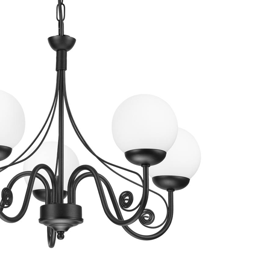 Brilagi - LED Żyrandol na łańcuchu COTTAGE 5xG9/40W/230V czarny/biały