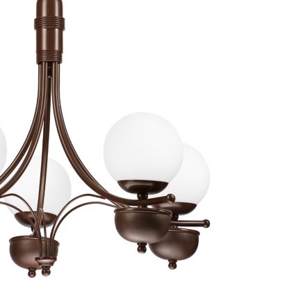 Brilagi - LED Żyrandol na łańcuchu COTTAGE 5xG9/40W/230V dąb/biały