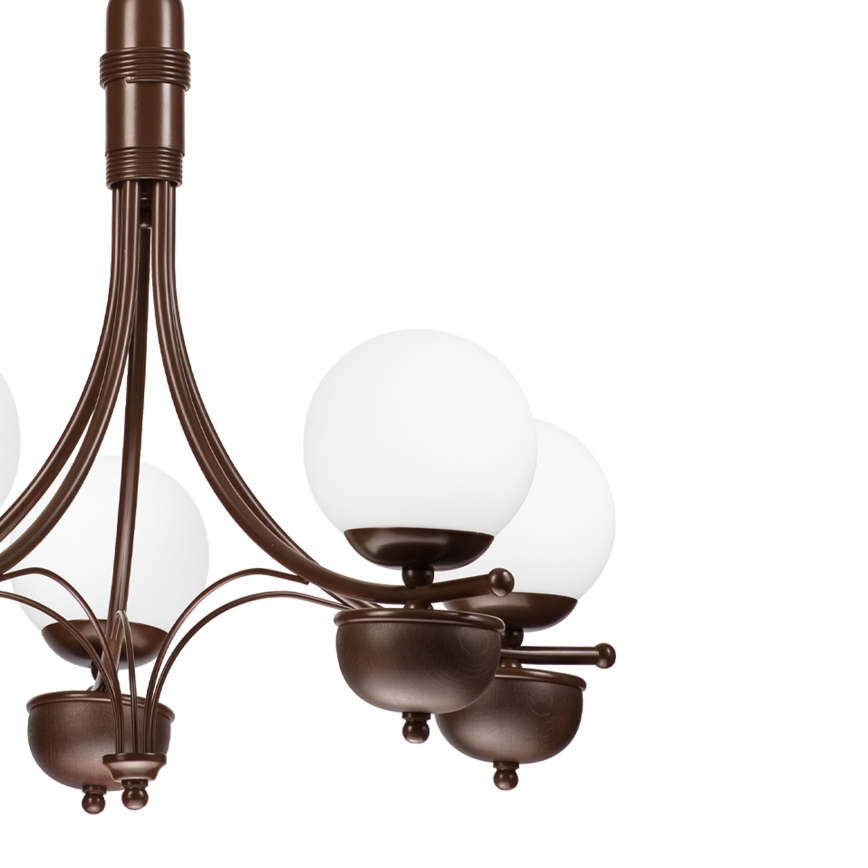 Brilagi - LED Żyrandol na łańcuchu COTTAGE 5xG9/40W/230V dąb/biały