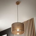 Brilagi - LED Żyrandol na lince ANTHONY 1xE27/60W/230V dąb/brązowy