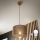Brilagi - LED Żyrandol na lince ANTHONY 1xE27/60W/230V dąb/brązowy