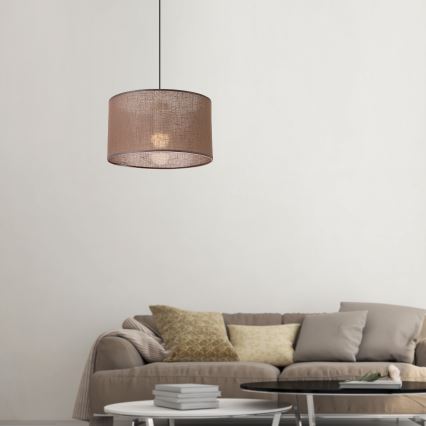 Brilagi - LED Żyrandol na lince ANTHONY 1xE27/60W/230V dąb/brązowy