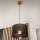 Brilagi - LED Żyrandol na lince ANTHONY 1xE27/60W/230V dąb/czarny