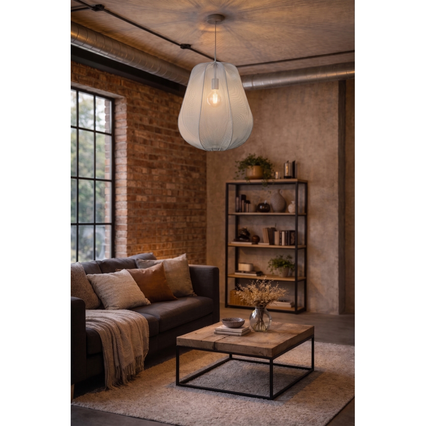 Brilagi - LED żyrandol na lince ARVEN 1xE27/8W/230V śr. 37 cm szary