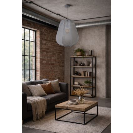 Brilagi - LED żyrandol na lince ARVEN 1xE27/8W/230V śr. 37 cm szary