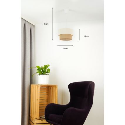 Brilagi - LED Żyrandol na lince BOHO STYLE 1xE27/15W/230V śr. 25 cm