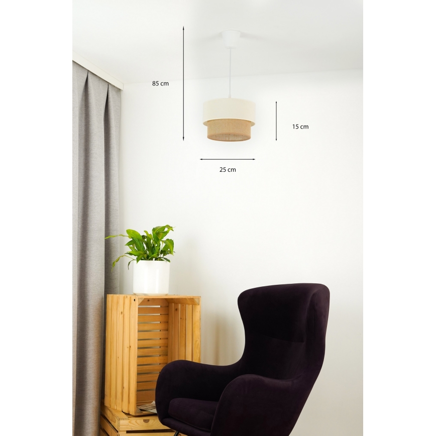 Brilagi - LED Żyrandol na lince BOHO STYLE 1xE27/15W/230V śr. 25 cm