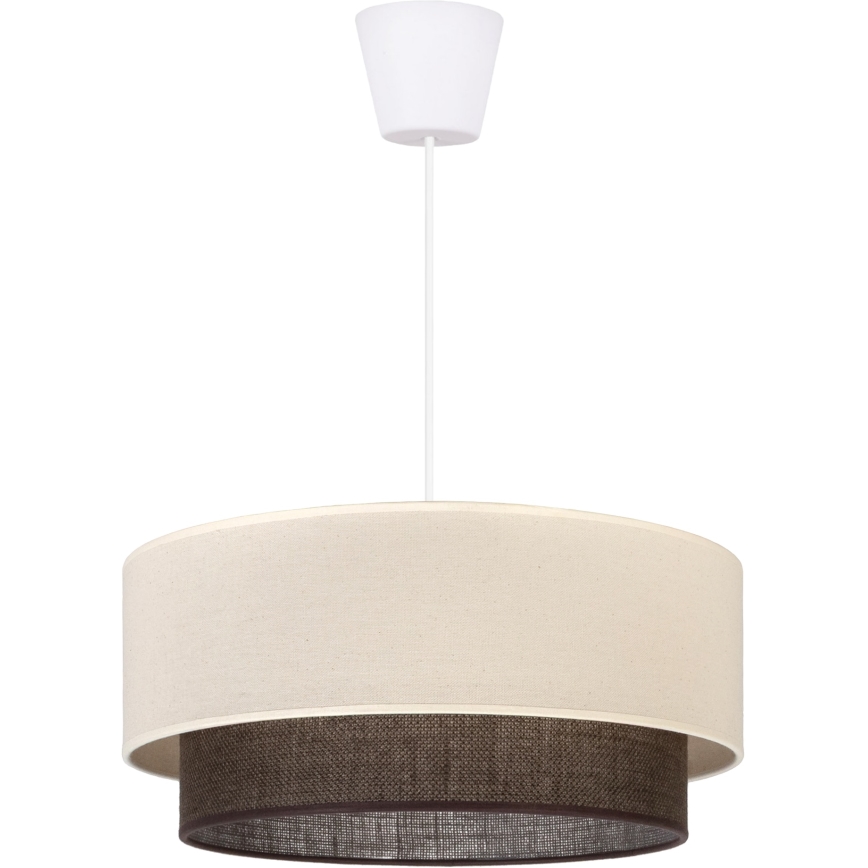 Brilagi - LED żyrandol na lince BOHO STYLE 1xE27/15W/230V śr. 40 cm kremowy/brązowy