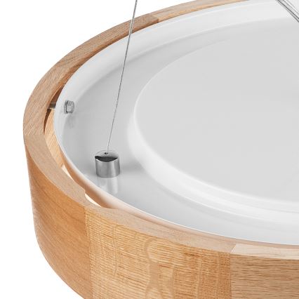 Brilagi - LED żyrandol na lince CARVALHO 3xE27/15W/230V dąb śr. 47,5 cm