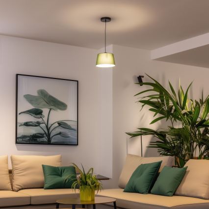 Brilagi - LED żyrandol na lince CERIA 1xE27/40W/230V, śr. 25 cm, zielony