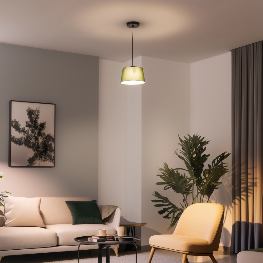 Brilagi - LED żyrandol na lince CERIA 1xE27/40W/230V, śr. 25 cm, zielony