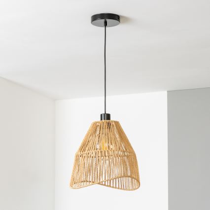 Brilagi - LED żyrandol na lince CERIA BOHO 1xE27/40W/230V śr. 30 cm brązowy