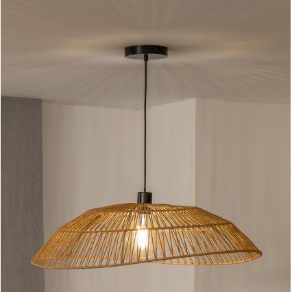 Brilagi - LED żyrandol na lince CERIA BOHO 1xE27/40W/230V śr. 70 cm brązowy