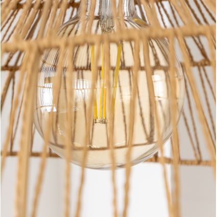 Brilagi - LED żyrandol na lince CERIA BOHO 1xE27/40W/230V śr. 70 cm brązowy