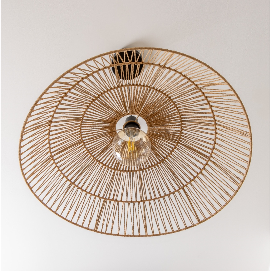 Brilagi - LED żyrandol na lince CERIA BOHO 1xE27/40W/230V śr. 70 cm brązowy